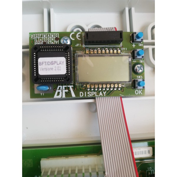 Bft control panel with integrated display